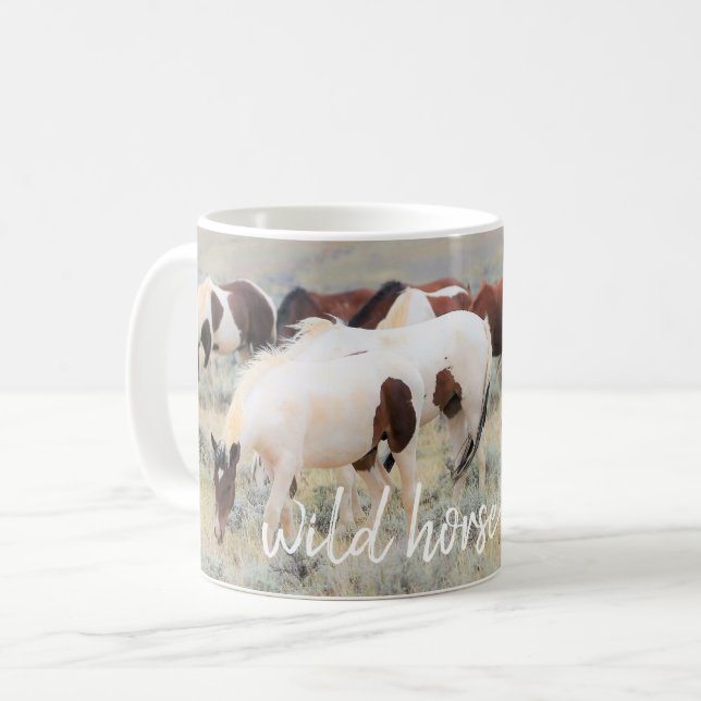 Wild Horse Lover Kaffeetasse (Vorderseite Links)