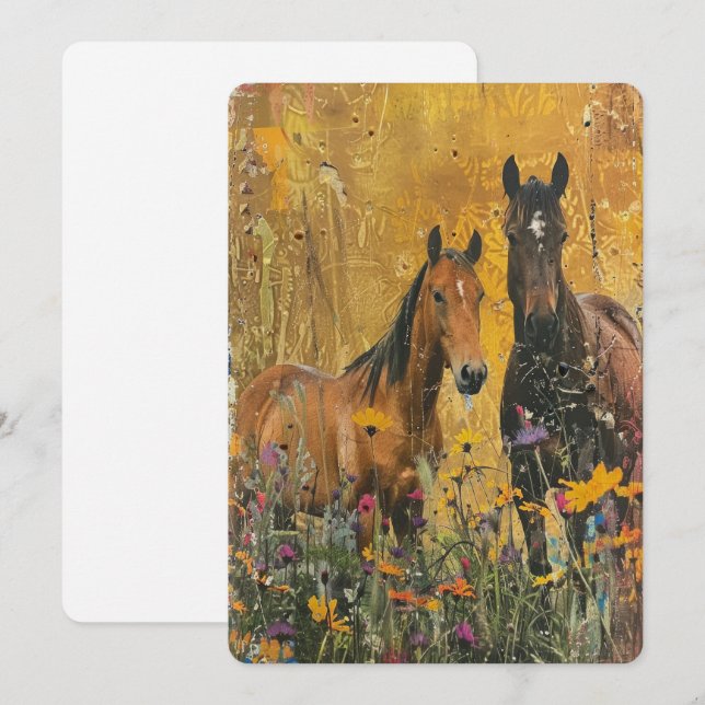 Wild Horse Meadow Einladung (Vorne/Hinten)