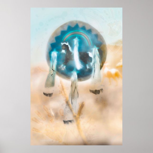 WILD HORSE NATION "COMANCHE STRONG" POSTER (Vorne)