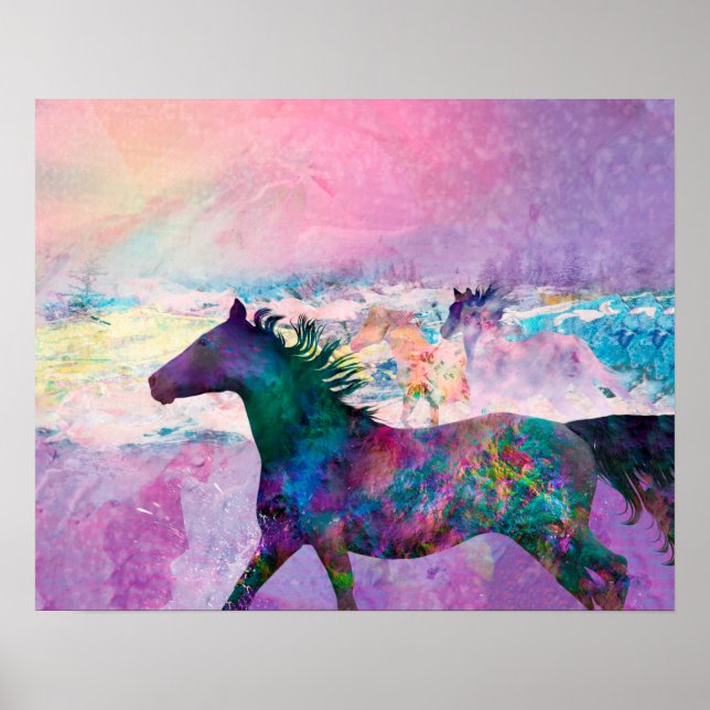 Wild Horse Spirits WE ARE THE LAND Poster (Vorne)