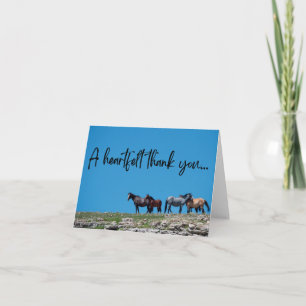 Wild Horse Vielen Dank Dankeskarte