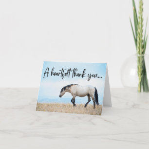 Wild Horse Vielen Dank Dankeskarte