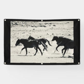 WILD HORSE VON UTAH Banner MIT GROMMETEN