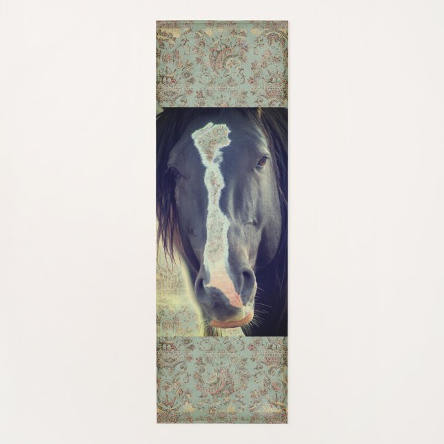 WILD HORSE VON UTAH ORIGINAL ART YOGA MAT YOGAMATTE (Vorderseite)
