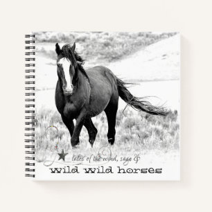 Wild Horses Journal Diary Spiral Notebook Notizbuch