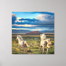 WILD HORSES "Live to Run" Leinwanddruck