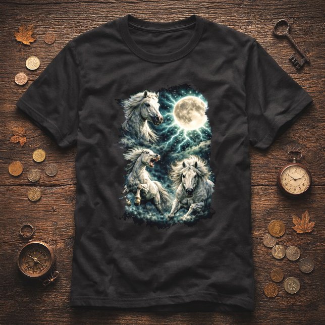 Wild Horses Mond T-Shirt (Von Creator hochgeladen)