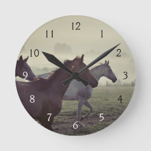 Wild horses runde wanduhr