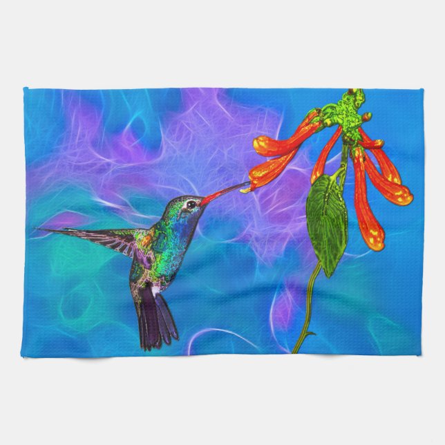 Wild Hummingbird Bird-Lover's Art Series Küchentuch (Horizontal)