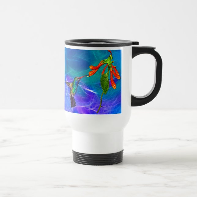 Wild Hummingbird Bird-Lover's Art Series Reisebecher (Rechts)