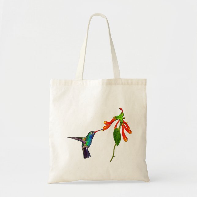 Wild Hummingbird Bird-Lover's Art Series Tragetasche (Vorne)