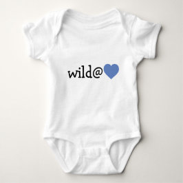 Wild im Herzen - Baby Blue Heart Strampler
