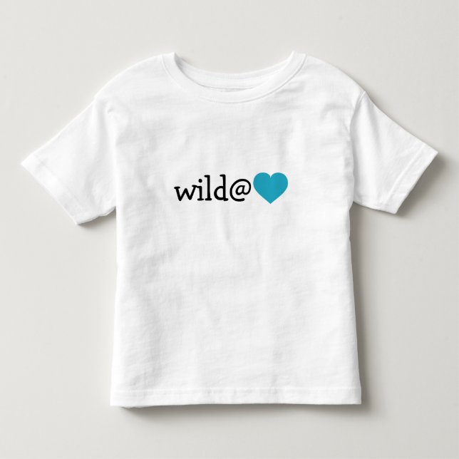 Wild im Herzen - Türkisherz Kleinkind T-shirt (Vorderseite)