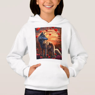 "Wild im Herzen: Wolf-Liebe" Hoodie
