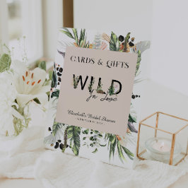 Wild in Liebe | DschungelBrautparty Sockelschild