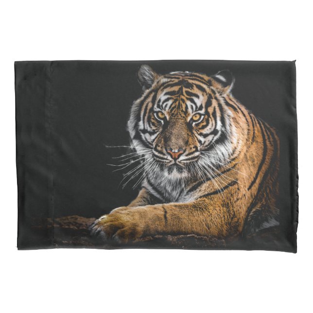 Wild Jungle Animal Tiger Kissenbezug (Vorderseite)