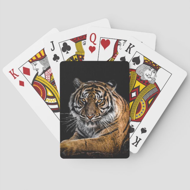 Wild Jungle Animal Tiger Spielkarten (Rückseite)