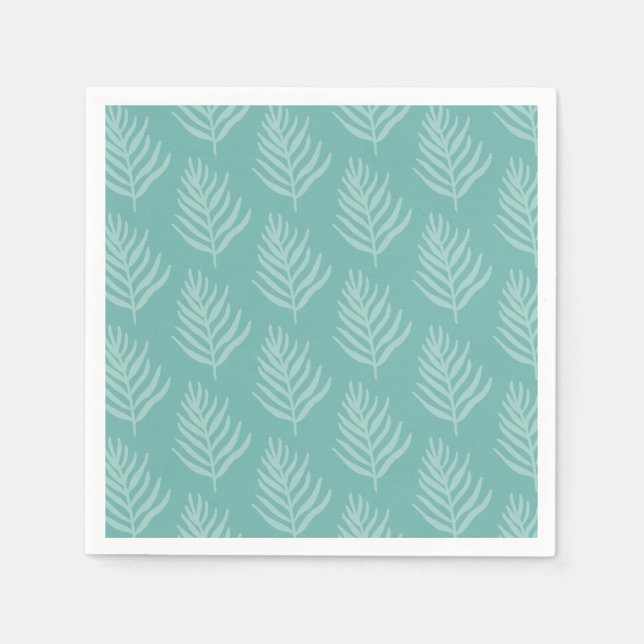 Wild Jungle Leaf Pattern Party Napkins Serviette (Vorderseite)