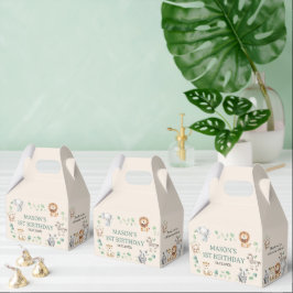 Wild Jungle Safari Animals Birthday Geschenkschachtel