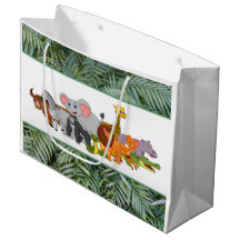 Wild! Jungle Theme Birthday Geschenktasche