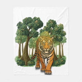 “Wild Jungle Tiger – Nature-Inspired Magnetic Fram Fleecedecke
