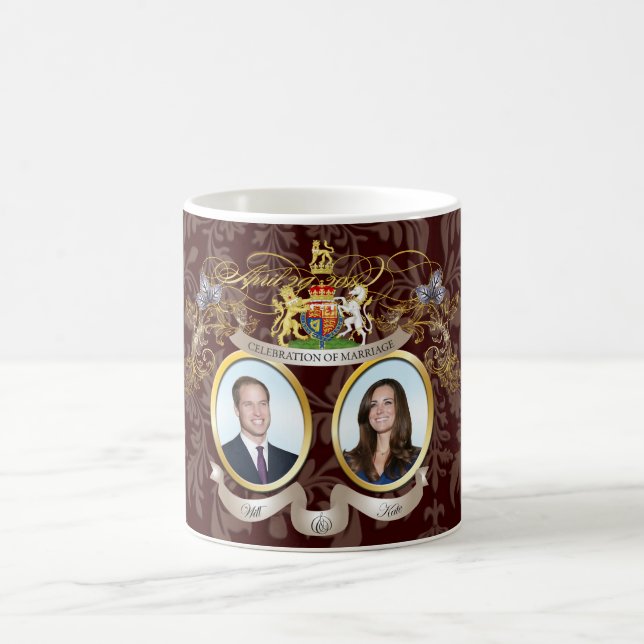 Wild & Kate Hochzeit / DIY Farben Kaffeetasse (Mittel)