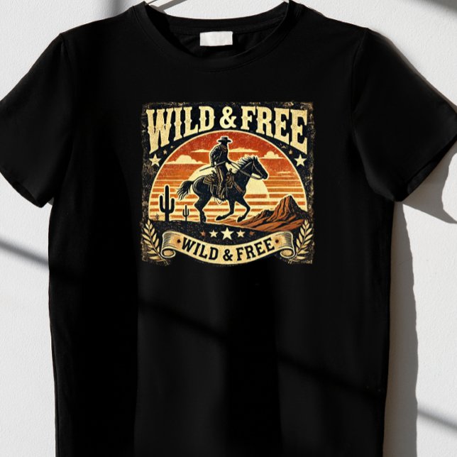 "Wild & kostenlos." T-Shirt (Von Creator hochgeladen)