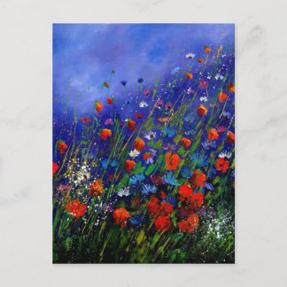 wild lebende Blume 787 Postkarte