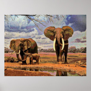 Wild lebende Tiere 2 Poster