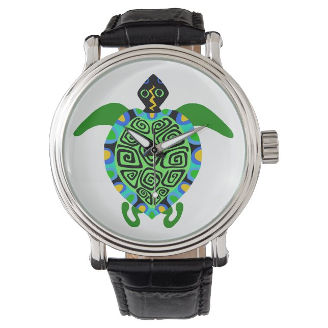 wild lebende Tiere - Coole See - Natur - Schutz- Armbanduhr (Vorderseite)