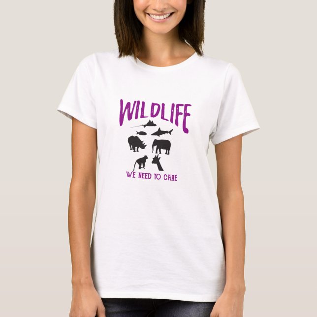 Wild lebende Tiere, die wir uns T-Shirt (Vorderseite)