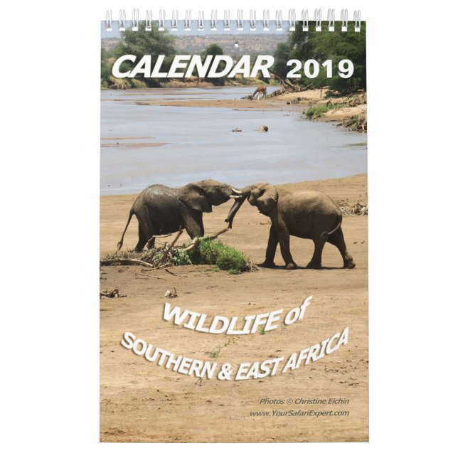 WILD LEBENDE TIERE von südlichem u. von Ostafrika Kalender (Titelbild)