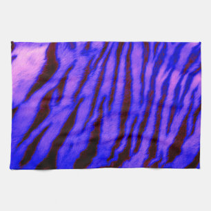 Wild & lebendig Blaue Tiger Streifen Küchentuch