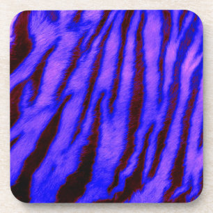 Wild & lebendig Blaue Tiger Streifen Untersetzer