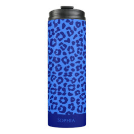 Wild Leopard-Blue- Thermosbecher