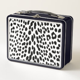 Wild Leopard Energie – Kühne Tierprint-Mode Metall Brotdose
