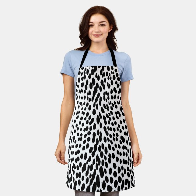 Wild Leopard Energy – Kühne Tierprint-Mode Schürze (Getragen)