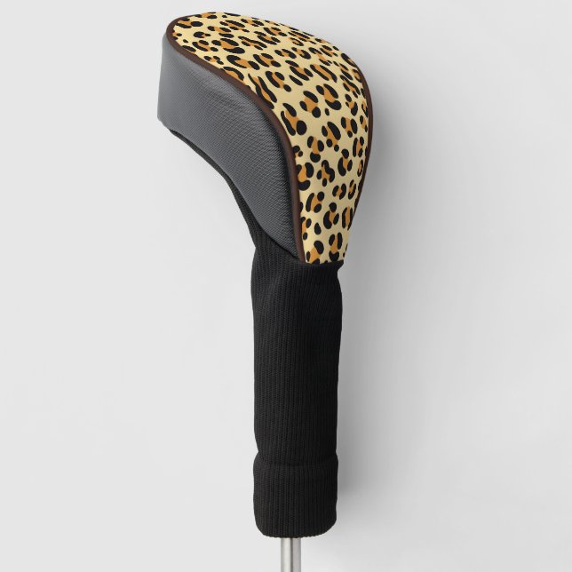 Wild Leopard Skin Golf Headcover (angewinkelt)