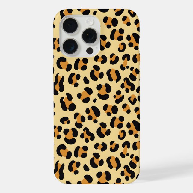 Wild Leopard Skin iPhone 15 Pro Max Hülle (Rückseite)