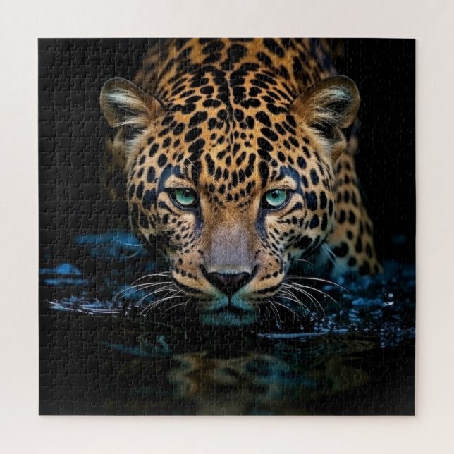 Wild Leopard Wildlife 676pcs Jigsaw Puzzle (Vertikal)