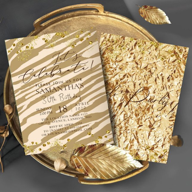 Wild Let's Celebrate Birthday Party Invitation (Créateur téléchargé)