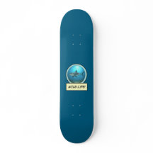 Wild Life! Weißer Hai Ozean Blau Skateboard