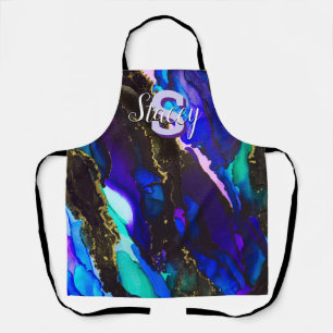 Wild Lila Alkoholtink All-over-Print-Schürze Schürze