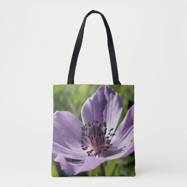 Wild lila anemone Blume in Paphos, Zypern Tasche (Vorderseite)