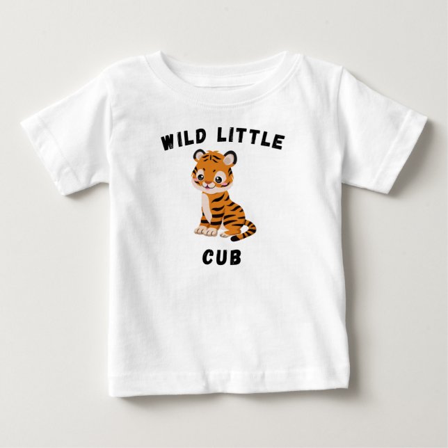 Wild Little Cub Baby T-shirt (Vorderseite)