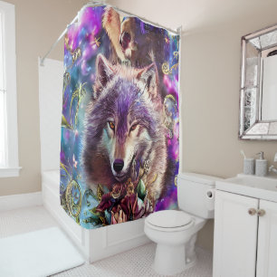 Wild Majesty Wolf Duschvorhang