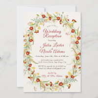 Wild Marigold Blume Foliage Wedding Reception