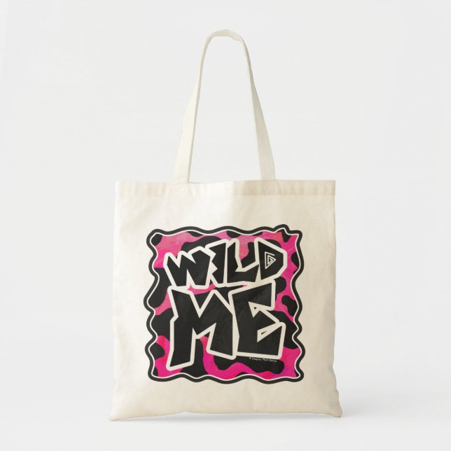 Wild-Me-Kuh rosa und weiß Tragetasche (Vorne)