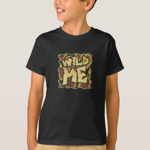 Wild Me Snake Brown and Gold Print T-Shirt