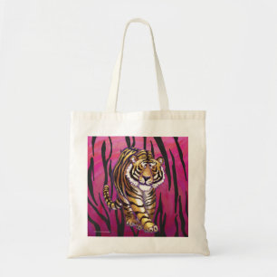 Wild Me Tiger Black and Pink Tragetasche